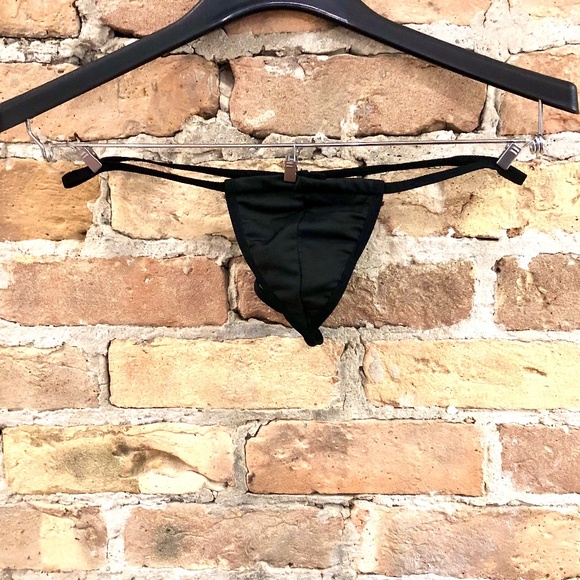 Men's New Black G-String Thong Medium - Picture 3 of 17